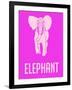 Elephant Pink-NaxArt-Framed Art Print