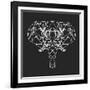 Elephant Polygon-Lisa Kroll-Framed Art Print