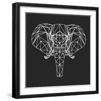 Elephant Polygon-Lisa Kroll-Framed Art Print