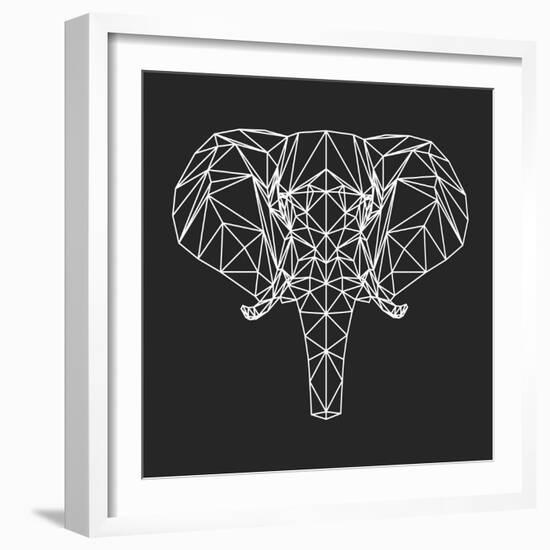 Elephant Polygon-Lisa Kroll-Framed Art Print
