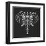 Elephant Polygon-Lisa Kroll-Framed Art Print