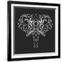 Elephant Polygon-Lisa Kroll-Framed Art Print