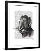 Elephant Portrait-Fab Funky-Framed Art Print