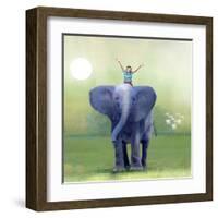 Elephant Ride-Nancy Tillman-Framed Art Print