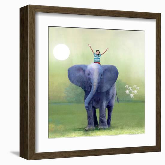 Elephant Ride-Nancy Tillman-Framed Art Print