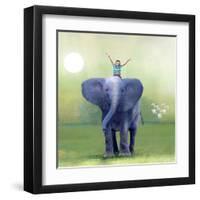 Elephant Ride-Nancy Tillman-Framed Art Print