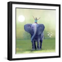 Elephant Ride-Nancy Tillman-Framed Art Print