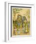 Elephant Rides for Children at Regent's Park Zoo: The Passengers Mount by Ladder-Thomas Crane-Framed Art Print