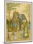 Elephant Rides for Children at Regent's Park Zoo: The Passengers Mount by Ladder-Thomas Crane-Mounted Art Print