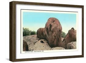 Elephant Rock, Ironton-null-Framed Art Print