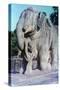 Elephant Sculpture, Khajuraho, India, C950-1050-null-Stretched Canvas