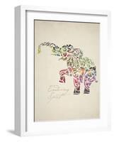 Elephant Set 02-Melody Hogan-Framed Art Print