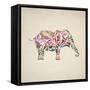 Elephant Set-Melody Hogan-Framed Stretched Canvas