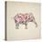 Elephant Set-Melody Hogan-Stretched Canvas