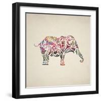 Elephant Set-Melody Hogan-Framed Art Print