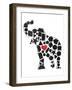 Elephant Shapes-Jace Grey-Framed Art Print