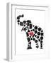 Elephant Shapes-Jace Grey-Framed Art Print