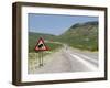 Elephant Sign Along Dirt Road, Namibia, Africa-Peter Groenendijk-Framed Premium Photographic Print