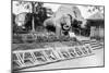 Elephant Statue, Victoria Gardens, Bombay, India, C1918-null-Mounted Giclee Print