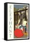 Elephant Steeling Dutch Girl's Peanuts-null-Framed Stretched Canvas