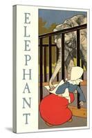 Elephant Steeling Dutch Girl's Peanuts-null-Stretched Canvas