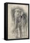 Eléphant sur le vif-Gustave Moreau-Framed Stretched Canvas