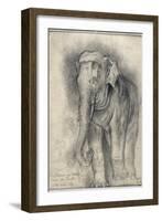 Eléphant sur le vif-Gustave Moreau-Framed Giclee Print