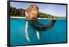 Elephant Swimming-null-Framed Poster