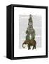 Elephant Tower-Fab Funky-Framed Stretched Canvas