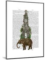 Elephant Tower-Fab Funky-Mounted Art Print