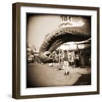 Elephant Trunk at Indian Bazaar-Theo Westenberger-Framed Photographic Print