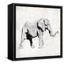 Elephant Trunk Up-OnRei-Framed Stretched Canvas