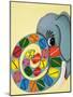 Elephant Trunk with Numbers-English School-Mounted Giclee Print