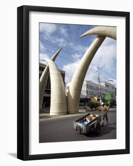 Elephant Tusk Arches, Mombasa, Kenya, East Africa, Africa-Andrew Mcconnell-Framed Photographic Print