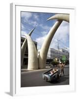 Elephant Tusk Arches, Mombasa, Kenya, East Africa, Africa-Andrew Mcconnell-Framed Photographic Print