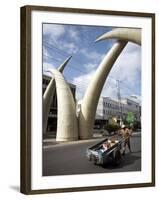 Elephant Tusk Arches, Mombasa, Kenya, East Africa, Africa-Andrew Mcconnell-Framed Photographic Print