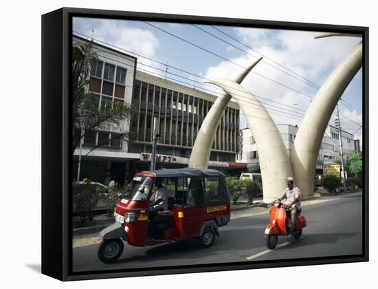 Elephant Tusk Arches, Mombasa, Kenya, East Africa, Africa-Andrew Mcconnell-Framed Stretched Canvas