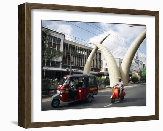 Elephant Tusk Arches, Mombasa, Kenya, East Africa, Africa-Andrew Mcconnell-Framed Photographic Print