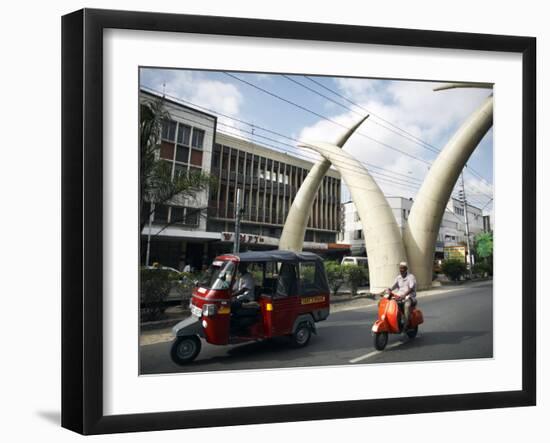 Elephant Tusk Arches, Mombasa, Kenya, East Africa, Africa-Andrew Mcconnell-Framed Photographic Print