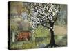 Elephant under a Tree-Blenda Tyvoll-Stretched Canvas