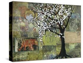 Elephant under a Tree-Blenda Tyvoll-Stretched Canvas