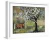 Elephant under a Tree-Blenda Tyvoll-Framed Giclee Print