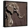 Elephant Walk Brown-OnRei-Framed Stretched Canvas