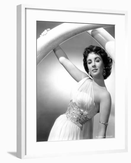 Elephant Walk, Elizabeth Taylor, in a Dress by Edith Head, 1954-null-Framed Photo