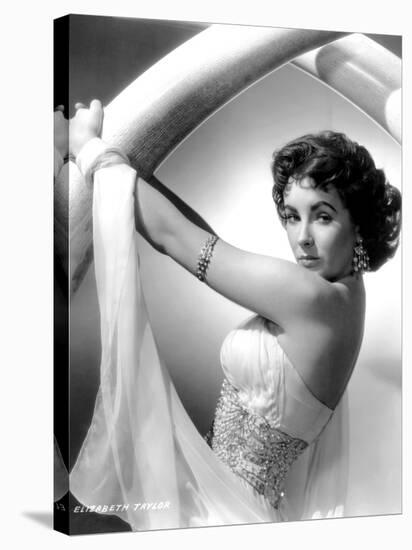 Elephant Walk, Elizabeth Taylor, in a Dress by Edith Head, 1954-null-Stretched Canvas