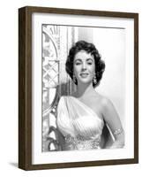 Elephant Walk, Elizabeth Taylor, in a Dress by Edith Head, 1954-null-Framed Photo