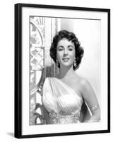 Elephant Walk, Elizabeth Taylor, in a Dress by Edith Head, 1954-null-Framed Photo