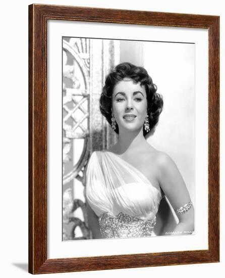 Elephant Walk, Elizabeth Taylor, in a Dress by Edith Head, 1954-null-Framed Photo