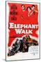 Elephant Walk-null-Mounted Art Print