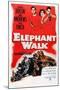 Elephant Walk-null-Mounted Art Print